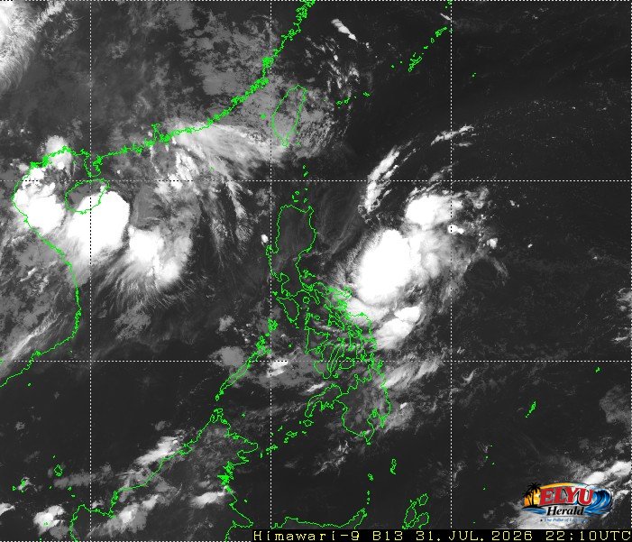 Satellite image of Philippines showing LP at its East