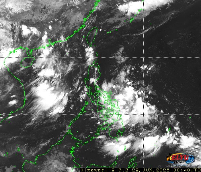 Satellite Image of Philippines showing LPA and Habagat