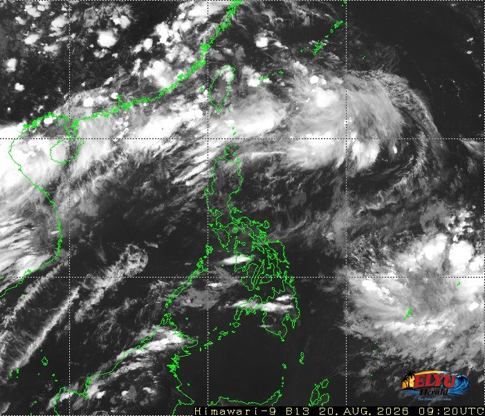 Satellite Image of Philippines showing Habagat