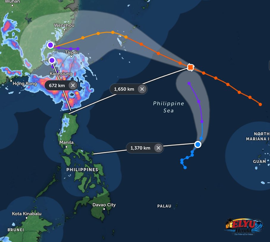 Image showing storm systems surrounding Philippines