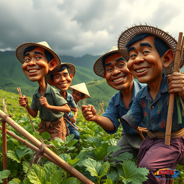 Farmers cooperate preparing for bad weather