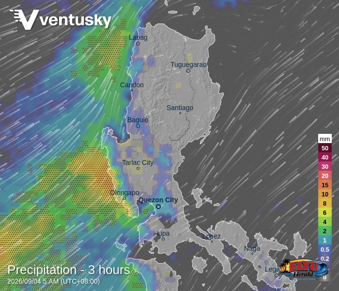 Screenshot showing Habagat