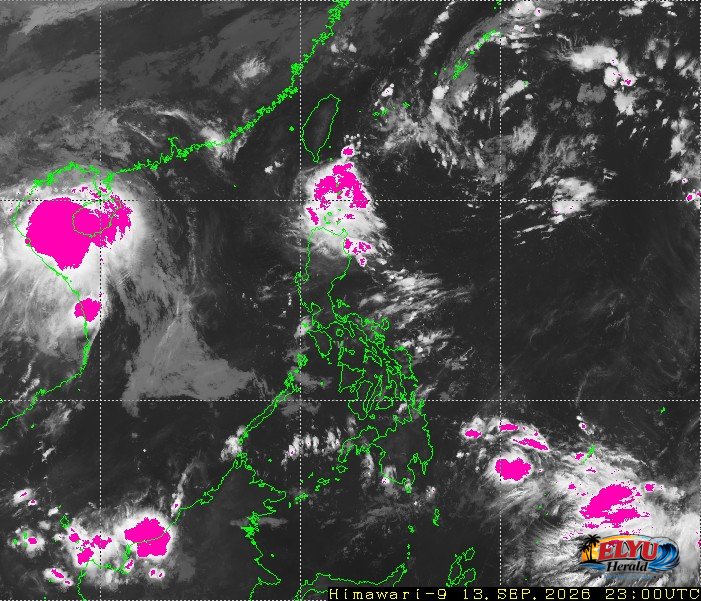 Satellite photo courtesy of JMA